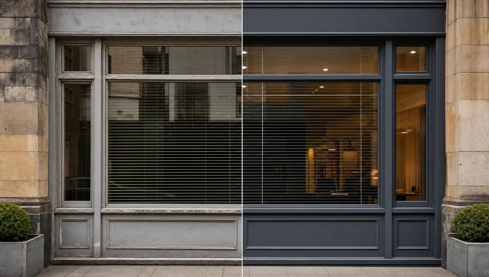 Before and after: commercial spray painting in Ramsgate