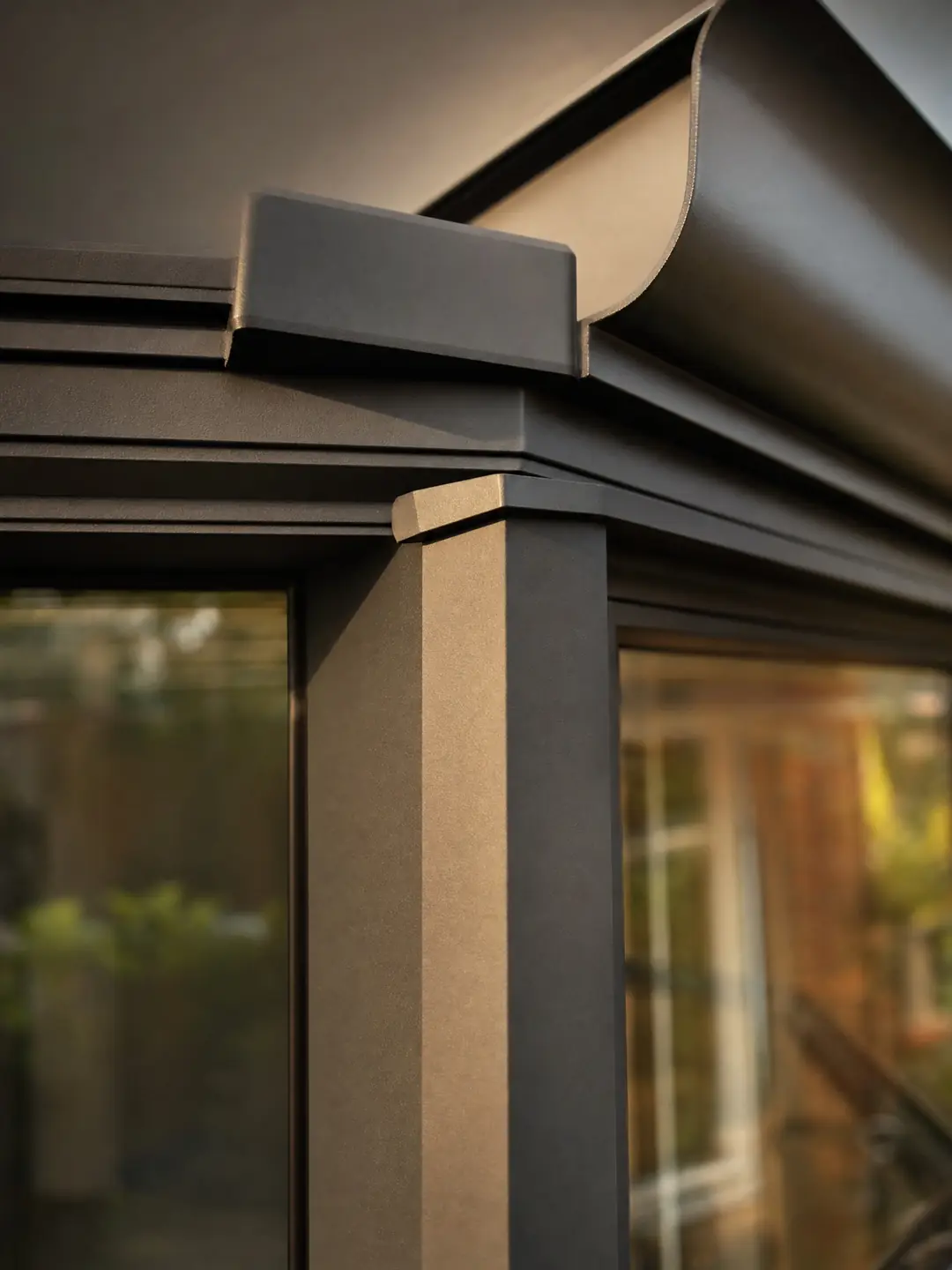 Close-up of the flawless conservatories spray finish