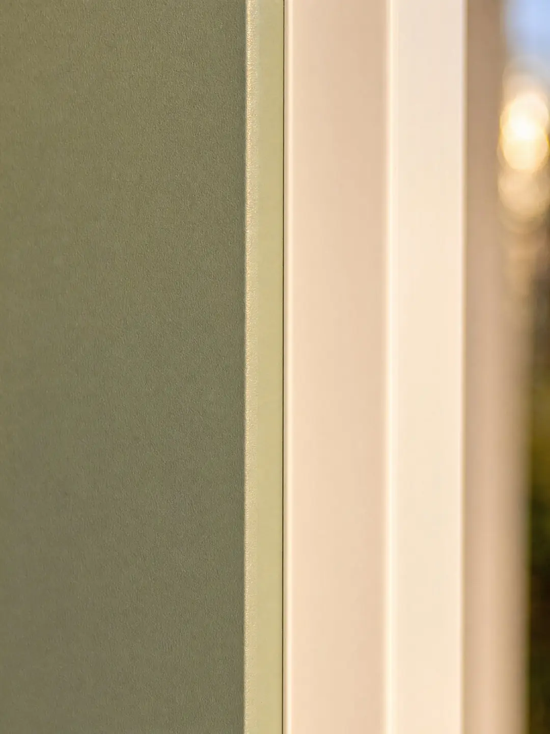 Close-up of the flawless upvc doors spray finish