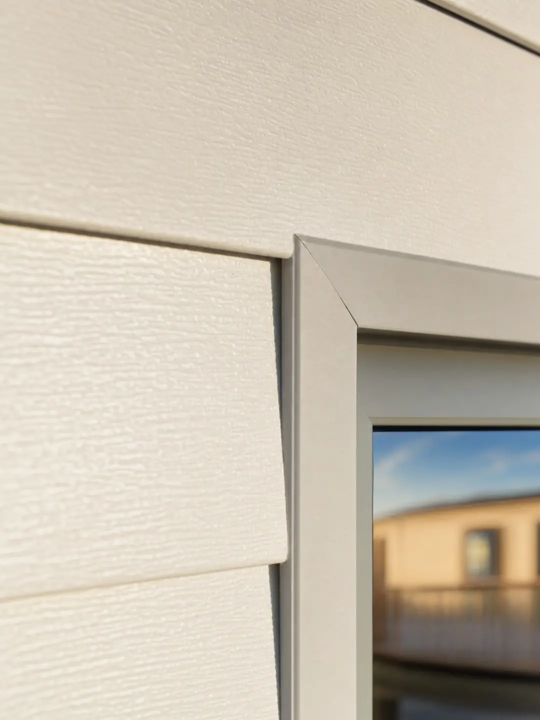 Close-up of the flawless park homes spray finish