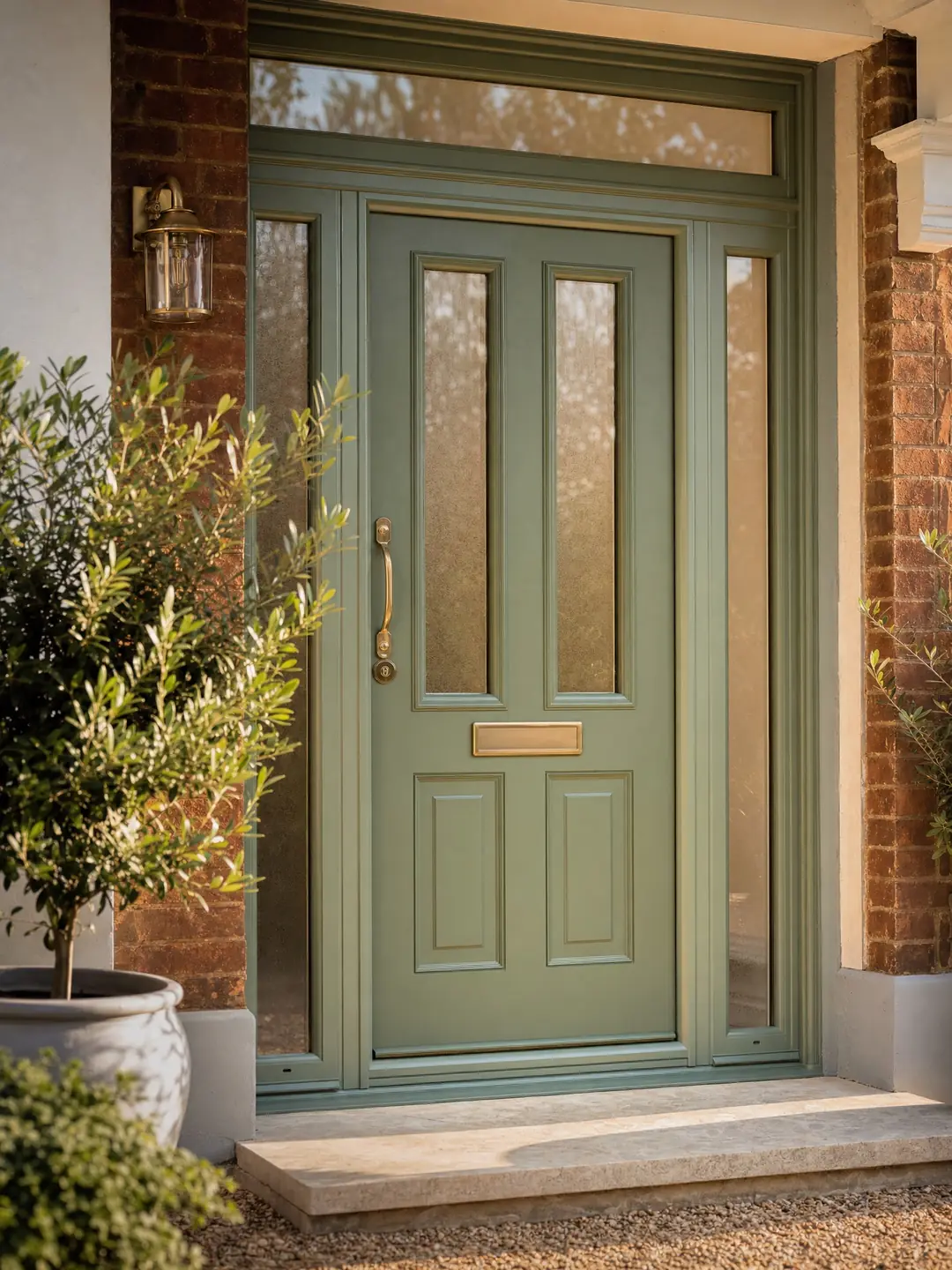 uPVC door spraying in Basingstoke — freshly sprayed finish