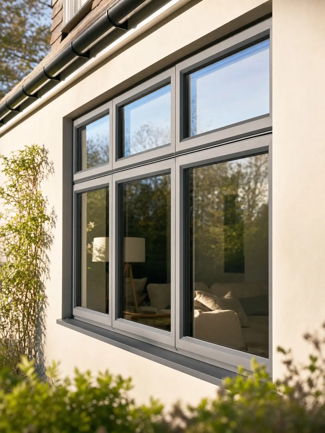 uPVC window spraying in Amersham — freshly sprayed finish