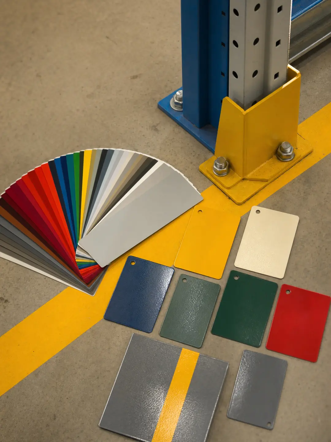 RAL colour and finish options for warehouse