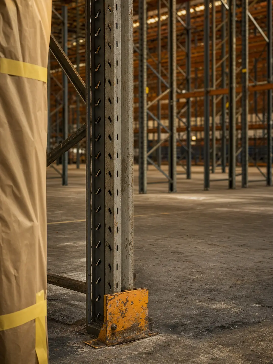 warehouse in tired condition before spraying