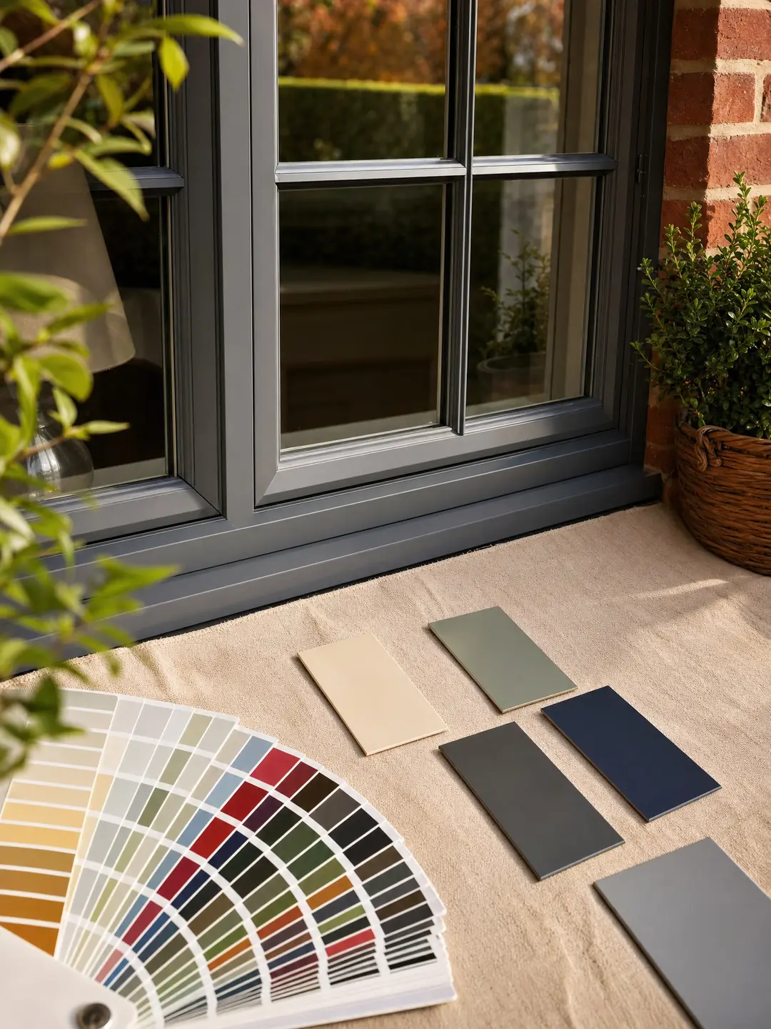 RAL colour and finish options for upvc windows